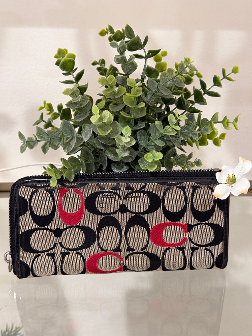 💫Flash Sale💫Coach Signature Zip Wallet in Black - Picture 7 of 10